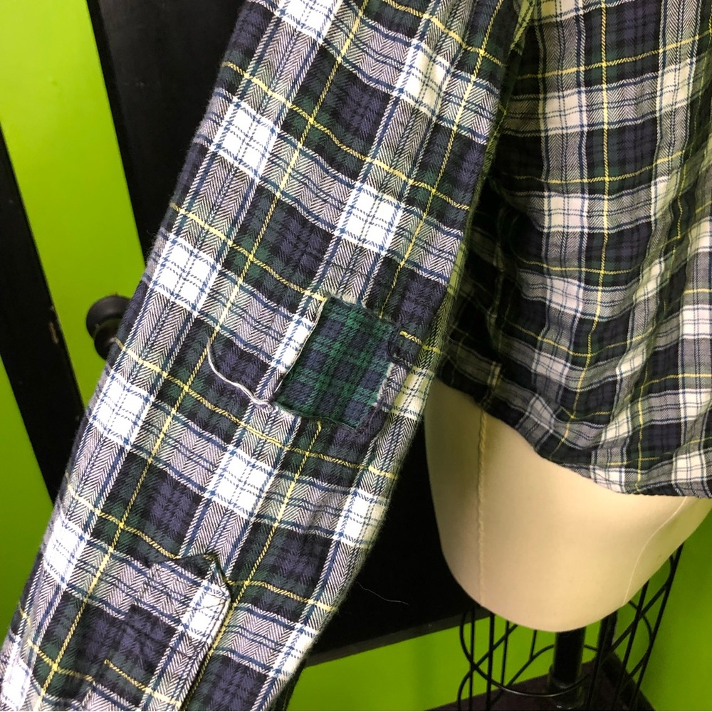 AEO Cropped patchwork flannel - Picture 5 of 5